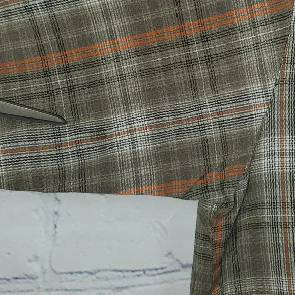 Columbia Mens Short Sleeve XL Striped Shirt Button Up Green and Orange RN 69724 - Picture 6 of 10